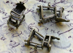 Подвеска Стул 03 3D Детский стульчик 22,5*13,5*9,5мм античная бронза (литьё)