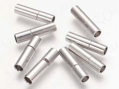 Замочек-застёжка №55 штыковой для вклеивания (3мм) со штырьком 16*4мм цвет платины (Brass)