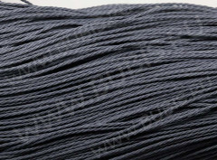 Вощёный п/э шнур &quot;канатик&quot; 1мм стальной серый (5м)