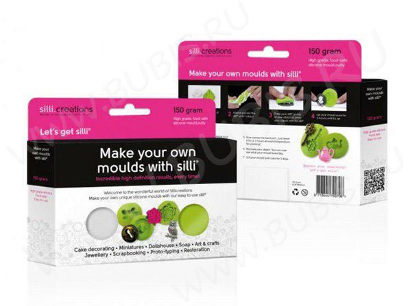 Силиконовая паста SILLI для изготовления молдов зеленая (150г)