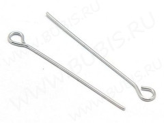 (СКИДКИ!!!) Штифт с петлёй 30*0,6мм стальной (Хирургическая сталь) (50шт)