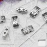 Купить (СКИДКИ!!!) Разделитель 10 на 2 нити 10*4,7*4мм античное серебро (литьё) (10шт.) с доставкой по России