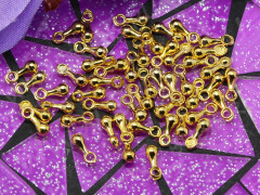 (СКИДКИ!!!) Капелька - окончание для цепочки 01 6,8*2,7*2,7мм золотистая (литьё) (50шт.)