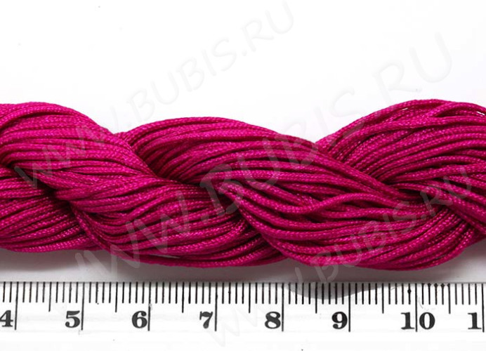 (СКИДКИ!!!) Нейлоновый шнур 01 1мм т.фуксия (24м)