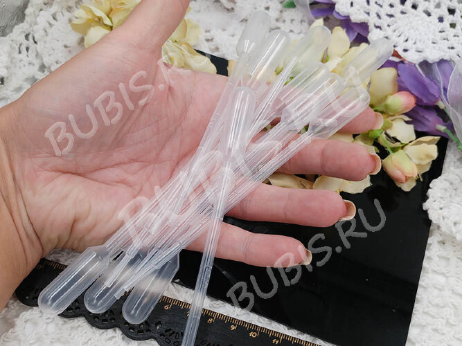 Пипетка 01 Пастера 1мл 145*11,5*11,5мм прозрачная (пластик) (инструменты) (10шт.)