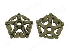 (СКИДКИ!!!) 273 Шапочка-чашечка 12*12*4мм античная бронза (литьё) (10шт.)