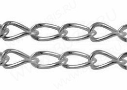 Цепочка I031 простая кручёная звено 5,5*3,8мм цвет платины (Iron) (50см)