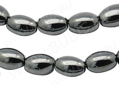 Бусина каменная Бочонок 07 6*4,5*4,5мм Гематит (камни) (10шт.)