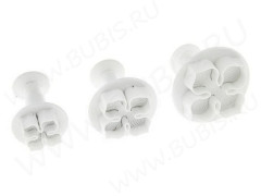 Плунжер 14 Лепестки набор 4,8см, 4,1см и 3,1см (инструменты для моделирования) (3шт.)