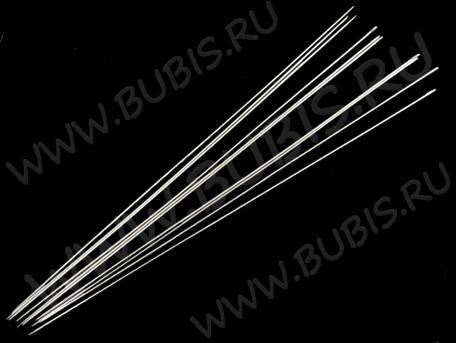 Игла 02 для нанизывания 80*0,45мм никель (сталь) (инструменты для бижутерии) (10шт.)