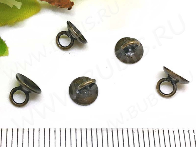 Концевик 085 шапочка подвеска 5,5*6*6мм античная бронза (Brass)