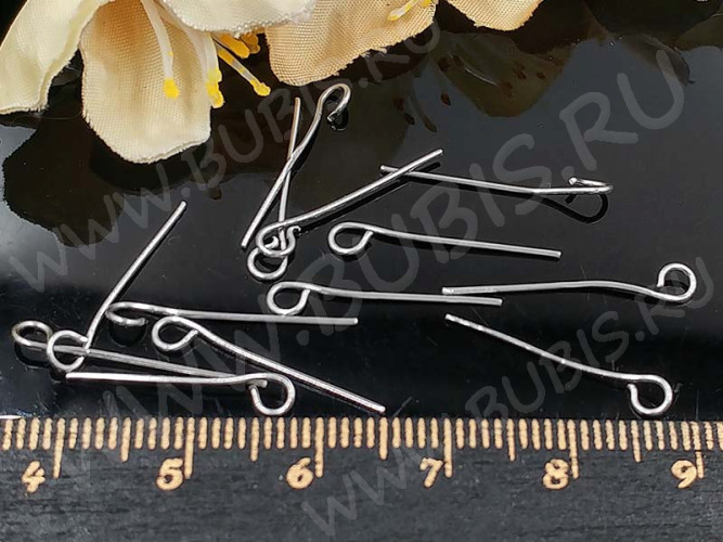 Штифт с петлёй 20*0,6мм стальной (Хирургическая сталь) (50шт)