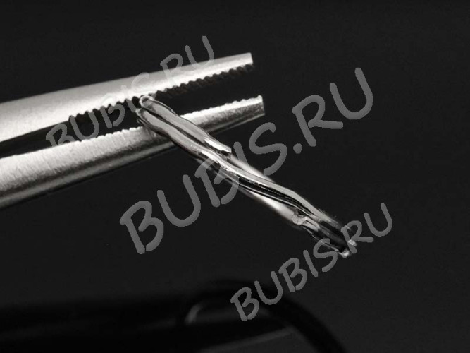 Карабин для брелка 10 Кольцо 25*25*2,8мм цвет платины (Iron)