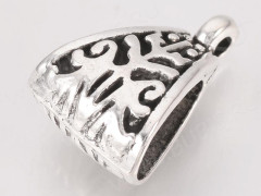 (СКИДКИ!!!) Бусина с петлёй 107 Бейл треугольный 16*11*7мм античное серебро (литьё) (10шт)