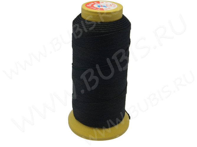 (ОПТ) Нейлоновый шнур 18 нитка канатик тросик 0,2мм чёрный (катушка ок.1000м)