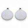 Подвеска Жетон 35 Круг с петелькой 17*15*1мм цвет платины (Хирургическая сталь) Купить Подвеска Жетон 35 Круг с петелькой 17*15*1мм цвет платины (Хирургическая сталь) с доставкой по России