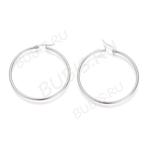 Швензы-кольца №13 50*2мм цвет платины (Хирургическая сталь) (1 пара) 