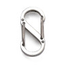 Купить Замочек карабин №124 S-образный двусторонний 15*7*4мм цвет платины (Хирургическая сталь)  с доставкой по России
