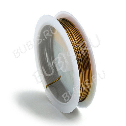Проволока медная 10 толщина 1мм античная бронза (Copper)(2,5м)