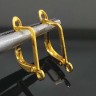 Купить Швензы с английским замком №50 прямоугольные 18*13*2мм золотистые (Brass) (1 пара) с доставкой по России