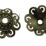 (СКИДКИ!!!) 169 Шапочка Завитки 12,5*12,5*3,5мм античная бронза (литьё) (10шт) Купить (СКИДКИ!!!) 169 Шапочка Завитки 12,5*12,5*3,5мм античная бронза (литьё) (10шт) с доставкой по России