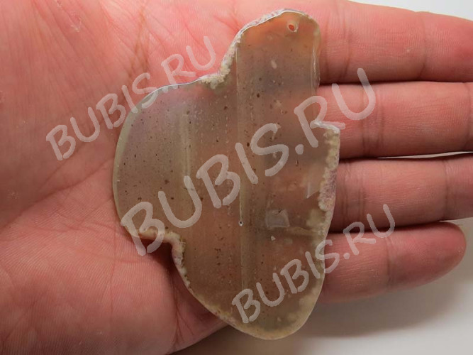 Кулон 0917 Срез Агата 82*55*5мм (камни)