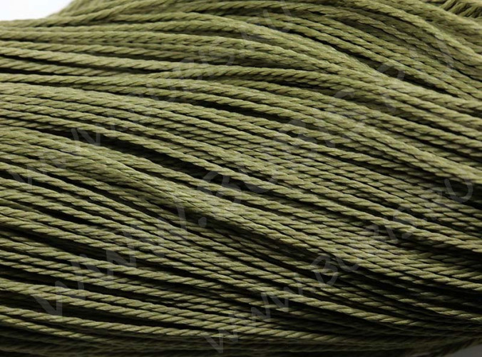 Вощёный п/э шнур "канатик" 1мм оливковый (5м)