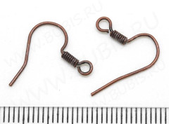 Швензы-крючки №038 16*15,5мм античная медь, без никеля (Brass) (5 ПАР)