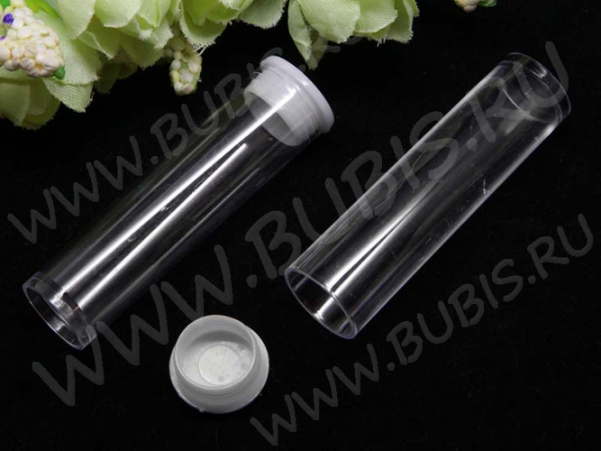 Контейнер для хранения 10 колбочка 5,6*1,5*1,5см прозрачный (пластик)