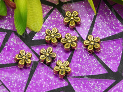 (СКИДКИ!!!) Бусина Цветочек 24 7*7*3,5мм античное золото (литьё) (10шт)