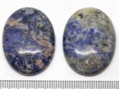 Кабошон каменный 095 Овал 40*30*7мм Содалит (камни)