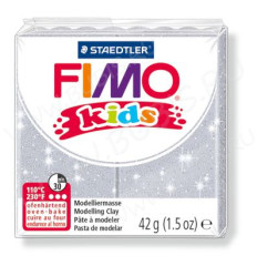 Полимерная глина FIMO Kids Блестящий серебряный 8030-812 (42г)