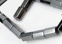 Бусина Цилиндр гранёный 8,5*5*5мм Гематит (камни)