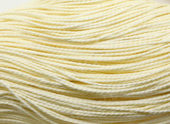 Вощёный п/э шнур &quot;канатик&quot; 1мм айвори (5м)