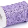 Купить Вощёный полиэстеровый шнур "корейский" 1мм светло-фиолетовый (1м) с доставкой по России