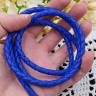 Шнур кожаный 42 кожзам плетёный круглый 6мм синий (1м) Купить Шнур кожаный 42 кожзам плетёный круглый 6мм синий (1м) с доставкой по России