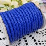 Шнур кожаный 42 кожзам плетёный круглый 6мм синий (1м) Купить Шнур кожаный 42 кожзам плетёный круглый 6мм синий (1м) с доставкой по России