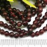 Купить (ОПТ) Бусина округлая 3,5мм Гранат (камни) (НИТЬ) с доставкой по России