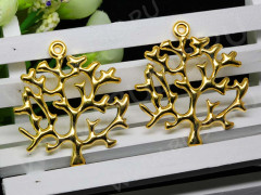 Подвеска Дерево жизни 06 большое 43,5*39*2мм золотистое (литьё)