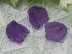 Бусина акрил Цветочек 64 воронка матовый 12,5*12*9,5мм фиолетовый полупрозрачный (акрил) (10шт.)