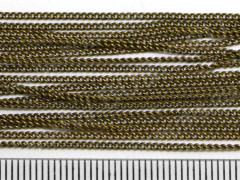 Цепочка C11 тонкая звено 1,5*1мм античная бронза (Brass) (50см)
