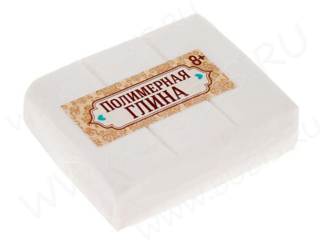 Полимерная глина белая 30г.