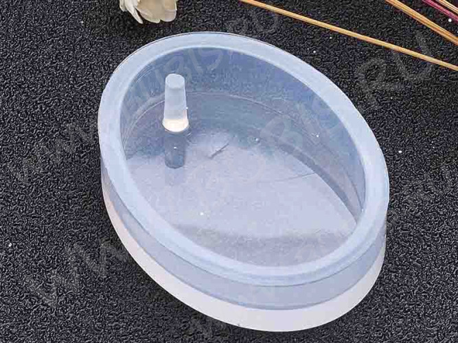 Молд 022 для эпоксидной смолы кулон подвеска Овал 28*21*7мм (силикон)