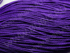 Вощёный п/э шнур &quot;канатик&quot; 1мм фиолетовый (5м)