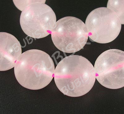 (СКИДКИ!!!) Бусина округлая 12мм Розовый кварц натуральный (камни) (10шт)