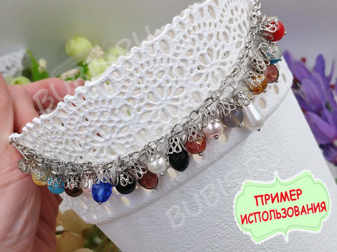 (СКИДКИ!!!) Штифт с ШАРИКОМ 20*0,5мм цвет платины (Brass) (50шт)