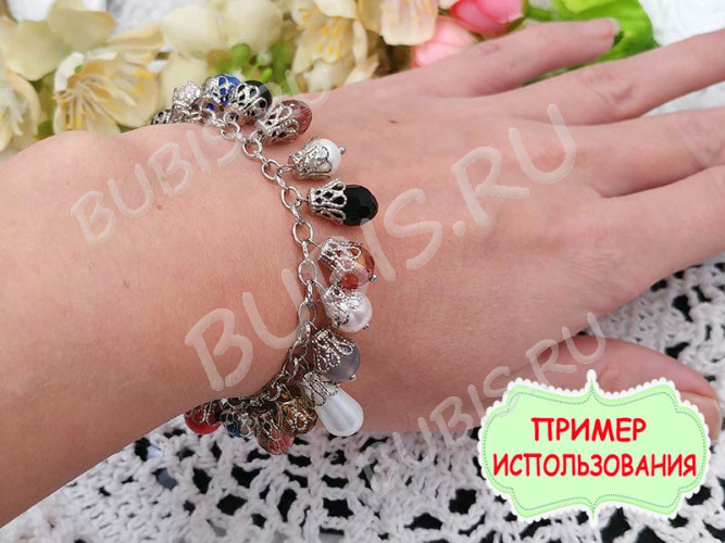 (СКИДКИ!!!) Штифт с ШАРИКОМ 20*0,5мм цвет платины (Brass) (50шт)