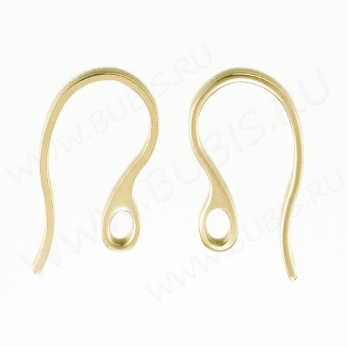 Швензы-крючки №086-G плоские 22*12мм золотистые (Хирургическая сталь) (1 пара)