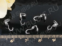Зажимы №25 Калотты 9*3,5мм серебристые (20шт.)