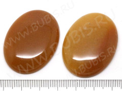 Кабошон каменный 097 Овал 40*30*7мм Авантюрин жёлтый (камни)